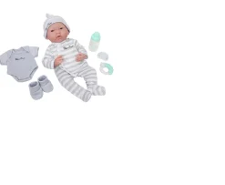 Ken Black Silver Cross La Newborn Baby Doll Gift Set - 39cm| Dolls & Dollhouses