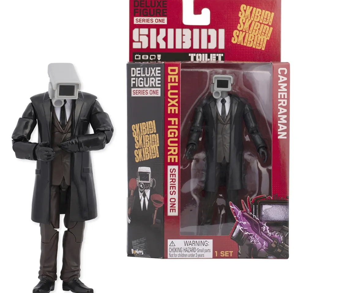 Ken Black Skibidi Toilet Deluxe Figure - Cameraman| Action Figures & Playsets
