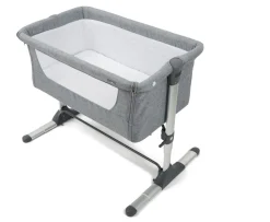 Ken Black Snuggle Cuddle Co-Sleeper in Grey from Birth +| Nursery Furniture & Bedding