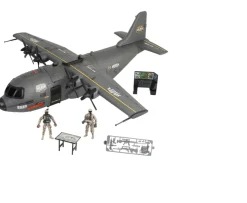 Ken Black Soldier Force Lights and Sounds Hercules Cargo Plane Set| Action Figures & Playsets