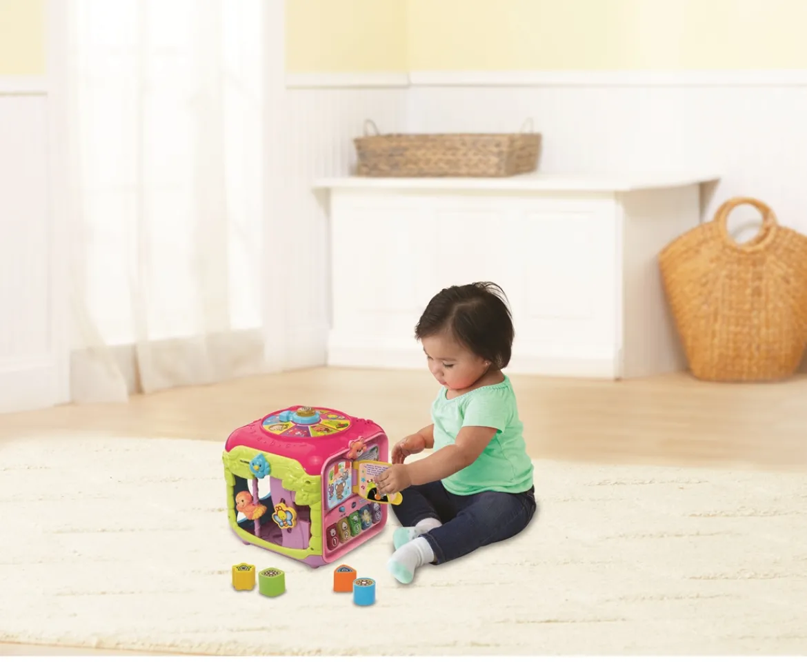 Ken Black Sort & Discover Activity Cube Pink| Vtech|Preschool & Electronic Learning