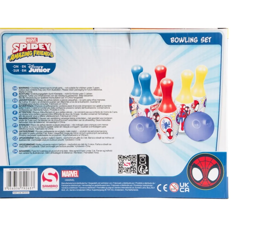 Ken Black Spidey & Friends Bowling Set| Garden Games