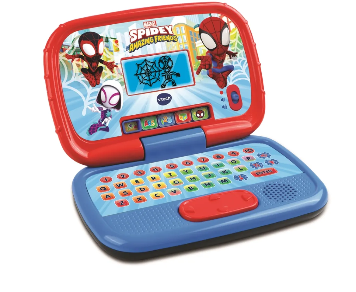 Ken Black Spidey and His Amazing Friends: Spidey Learning Laptop| Vtech|Preschool & Electronic Learning