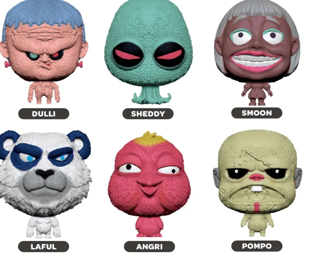 Ken Black Splat Heads Assortment| Action Figures & Playsets