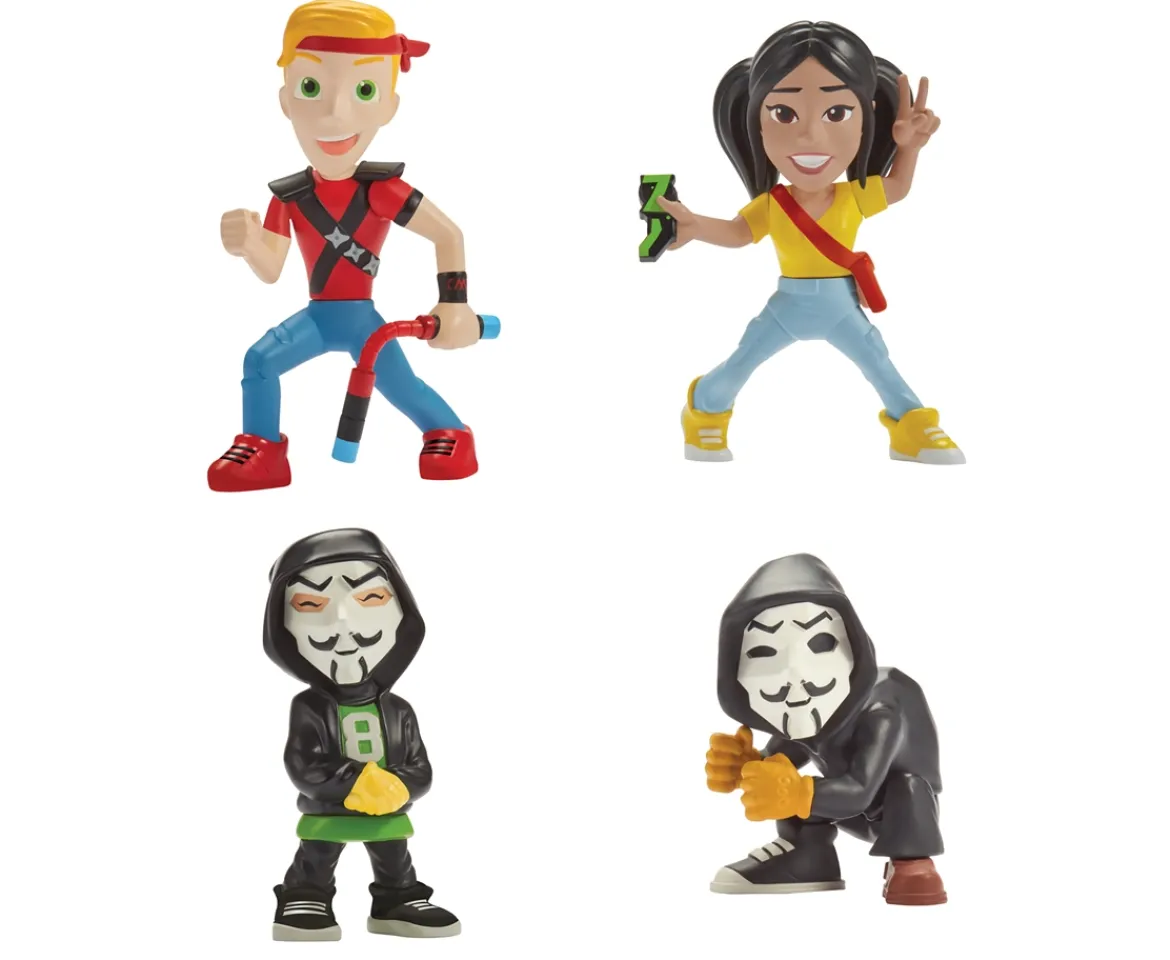 Ken Black Spy Ninjas Collectible 4 Figure Packs| Action Figures & Playsets