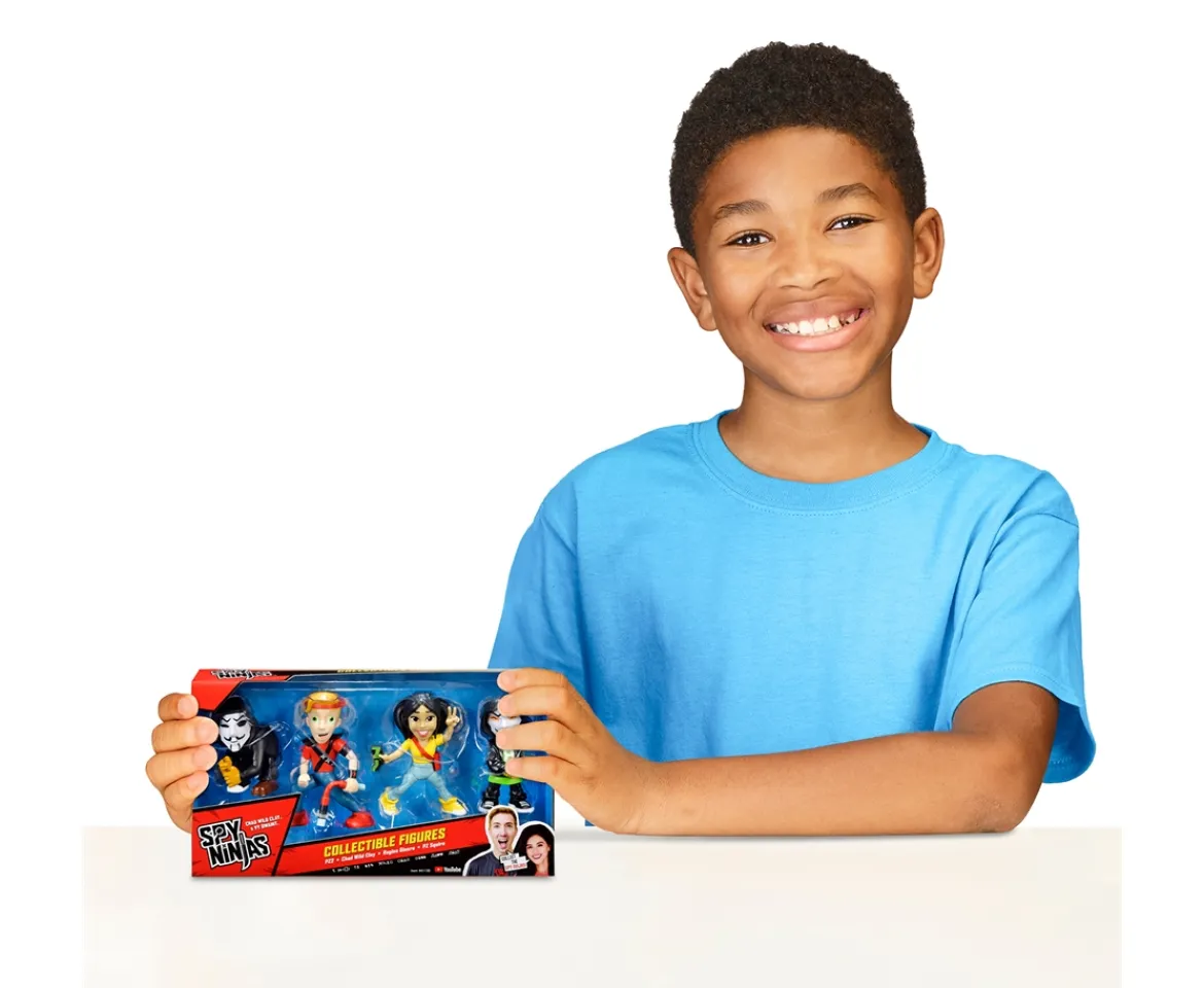 Ken Black Spy Ninjas Collectible 4 Figure Packs| Action Figures & Playsets