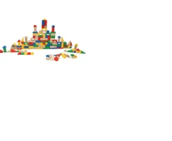 Ken Black Squirrel Play 150 Piece Wooden Building Blocks| Puzzles|Wooden Toys