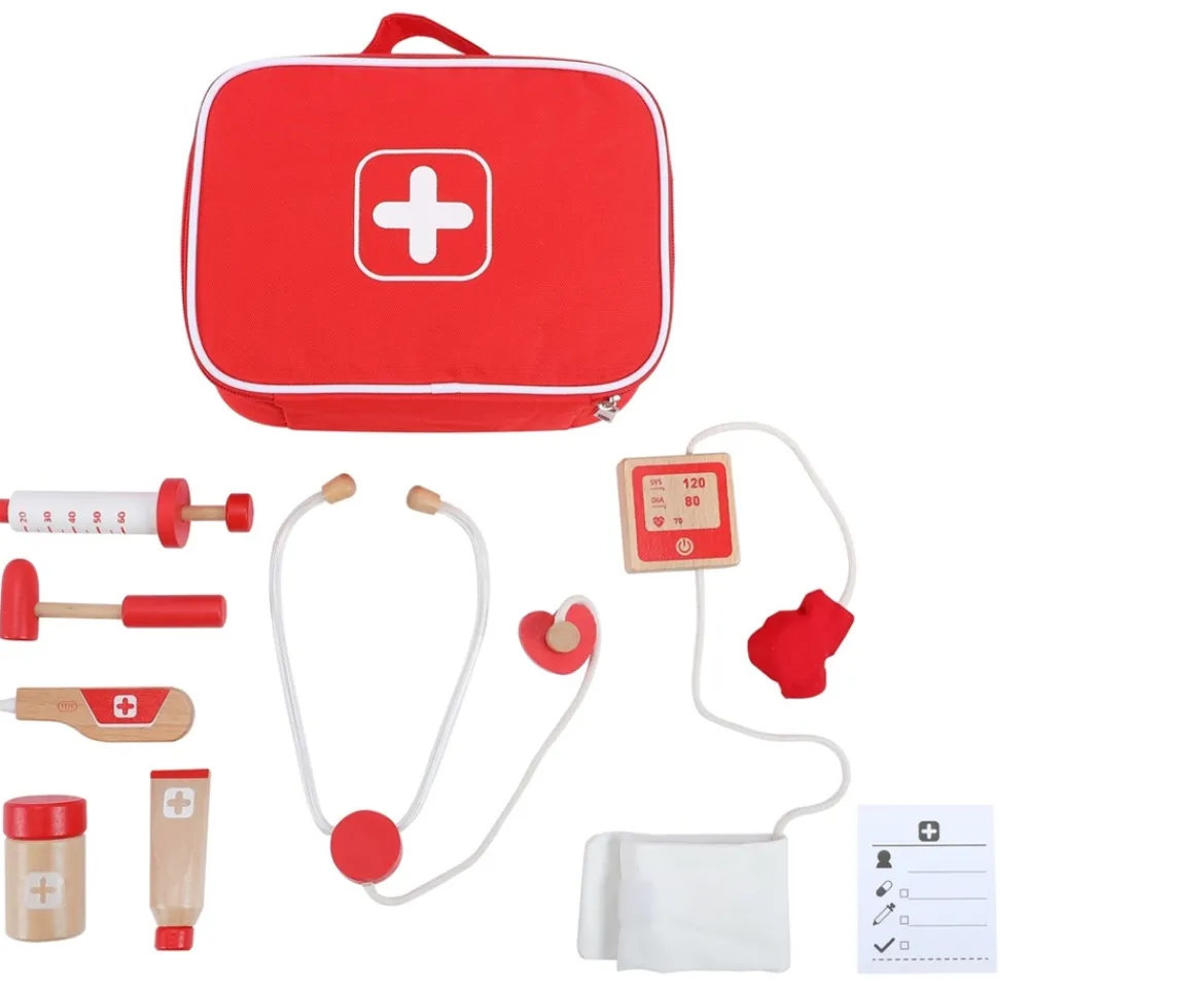 Ken Black Squirrel Play Medical Kit| Imaginative Play|Wooden Toys