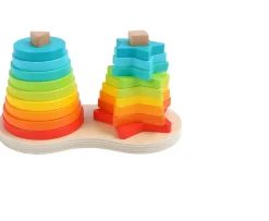 Ken Black Squirrel Play Rainbow Stacking Tower| Baby Play|Wooden Toys