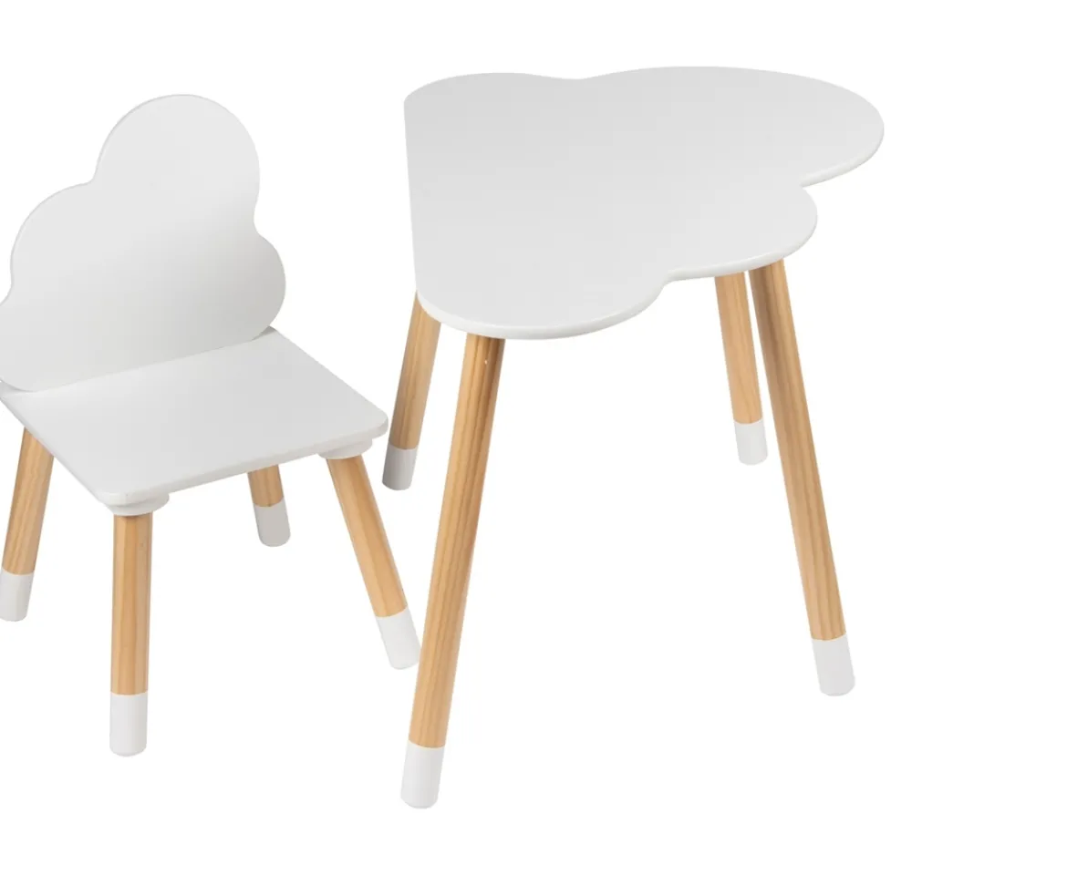 Ken Black Squirrel Play Wooden Cloud Kids Table and Chair Set| Wooden Toys|Preschool & Electronic Learning