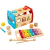 Ken Black Squirrel Play Wooden Hammer Ball and Xylophone Set| Wooden Toys
