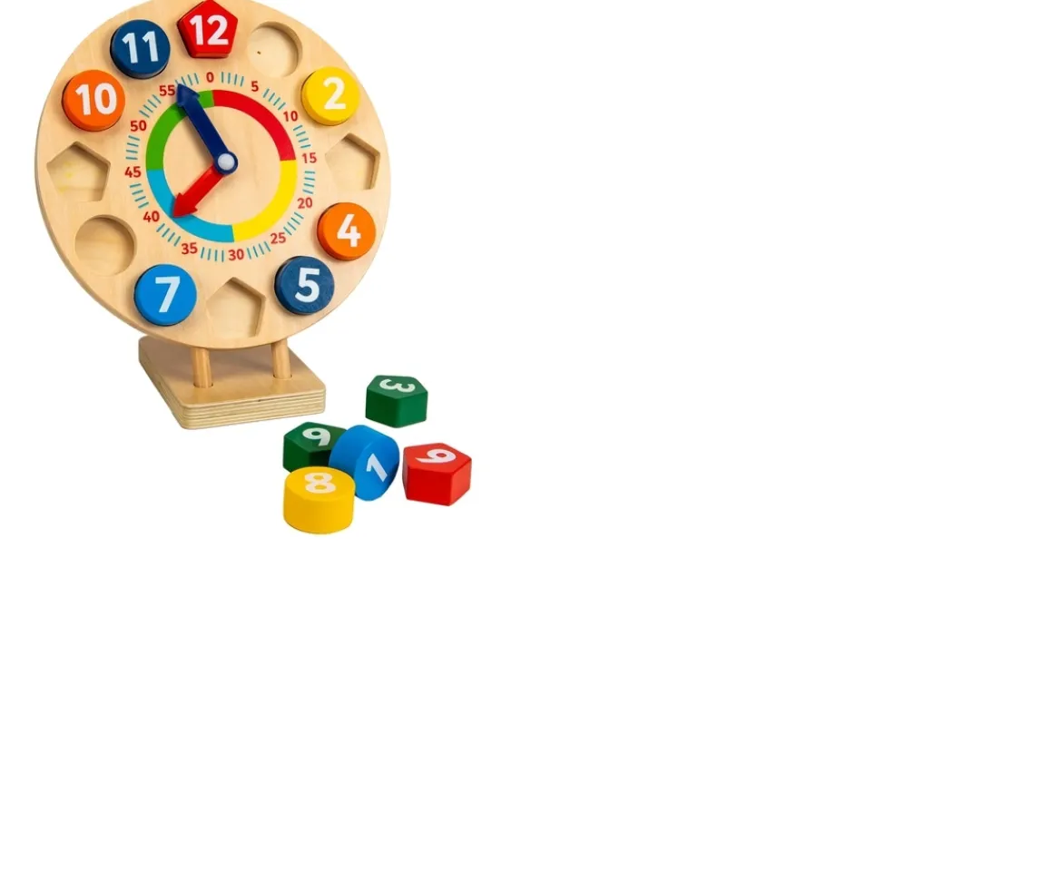 Ken Black Squirrel Play Wooden Tick Tock Clock| Wooden Toys|Preschool & Electronic Learning