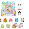 Ken Black Squish-a-longs by Original Squishmallows 8 Pack - Series 1, Style 2 - (8) 1” Mini-Squish with 2 Acce| Soft Toys