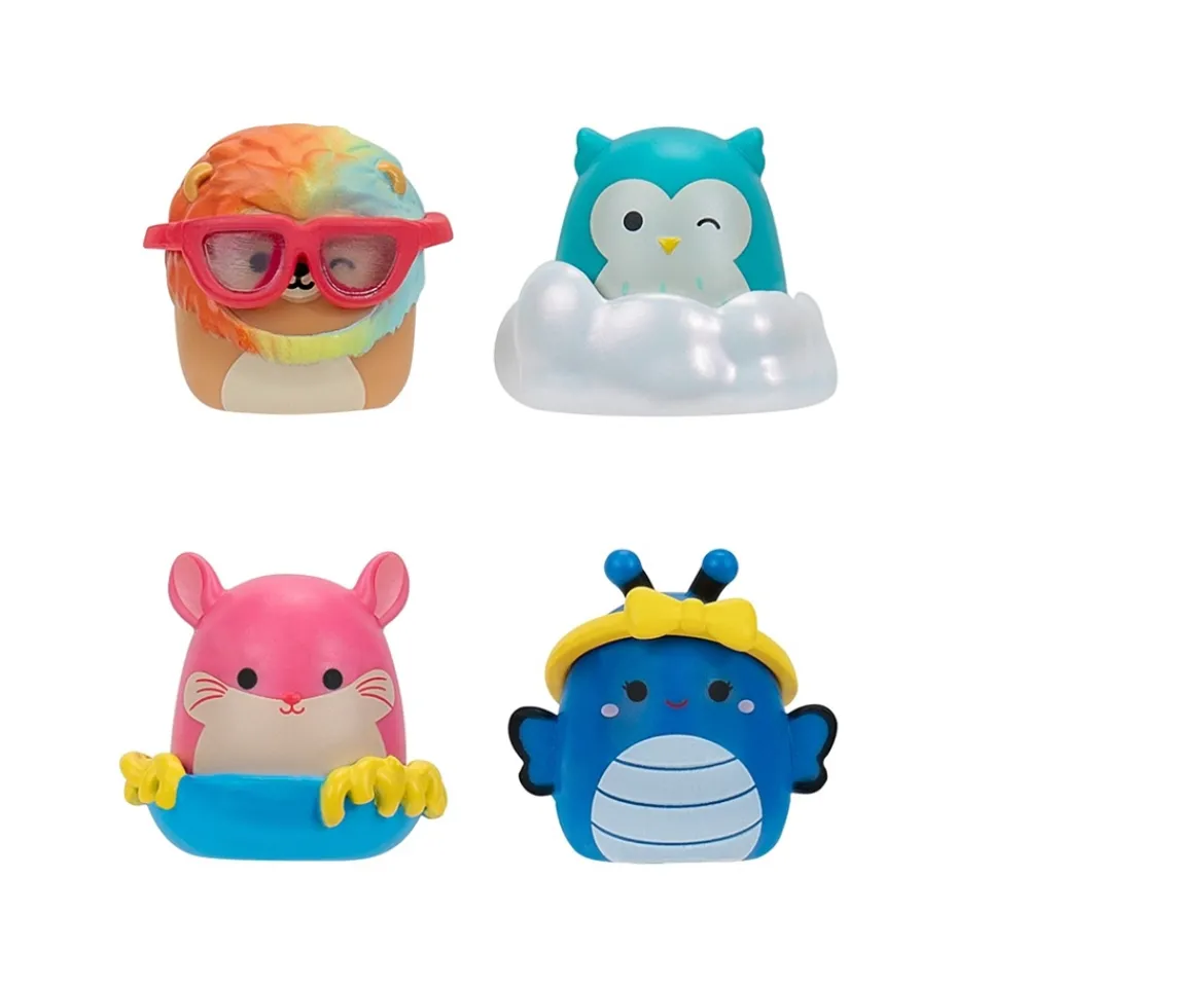Ken Black Squish-a-longs by Original Squishmallows 14 Pack - Series 1 - (14) 1” Mini-Squish with 4 Accessories| Soft Toys