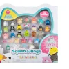 Ken Black Squish-a-longs by Original Squishmallows 25 Pack - Series 1 - (25) 1” Mini-Squish with 5 Accessories| Soft Toys