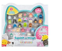 Ken Black Squish-a-longs by Original Squishmallows 25 Pack - Series 1 - (25) 1” Mini-Squish with 5 Accessories| Soft Toys
