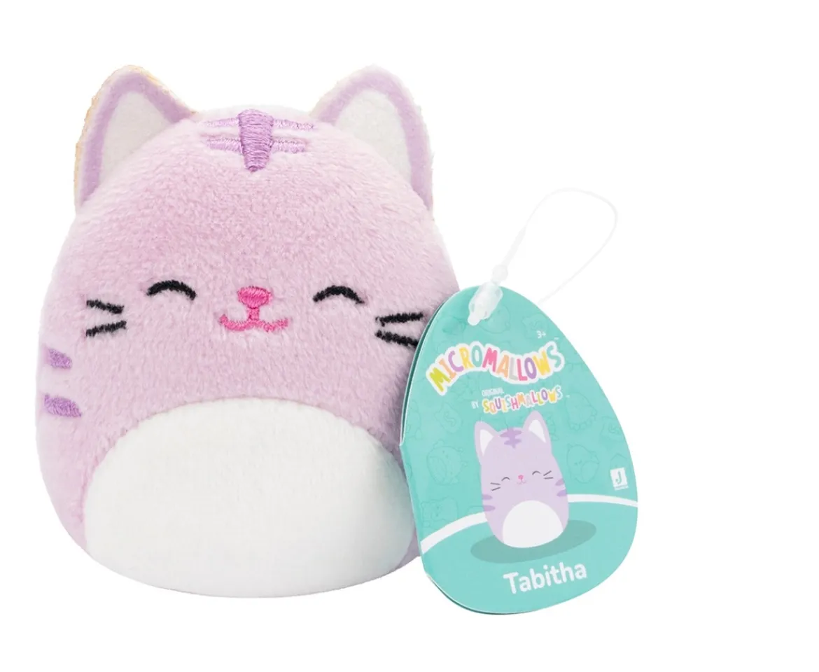 Ken Black Squishmallows Original Micromallows 4-Pack Irina Axolotl, Tabitha Cat, Tex Taco, Gordon Shark| Soft Toys