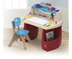 Ken Black Step 2 Deluxe Art Master Activity  Desk| Art & Crafts