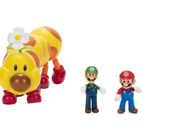 Ken Black Super Mario Wiggler, Mario, and Luigi Figure Set| Action Figures & Playsets