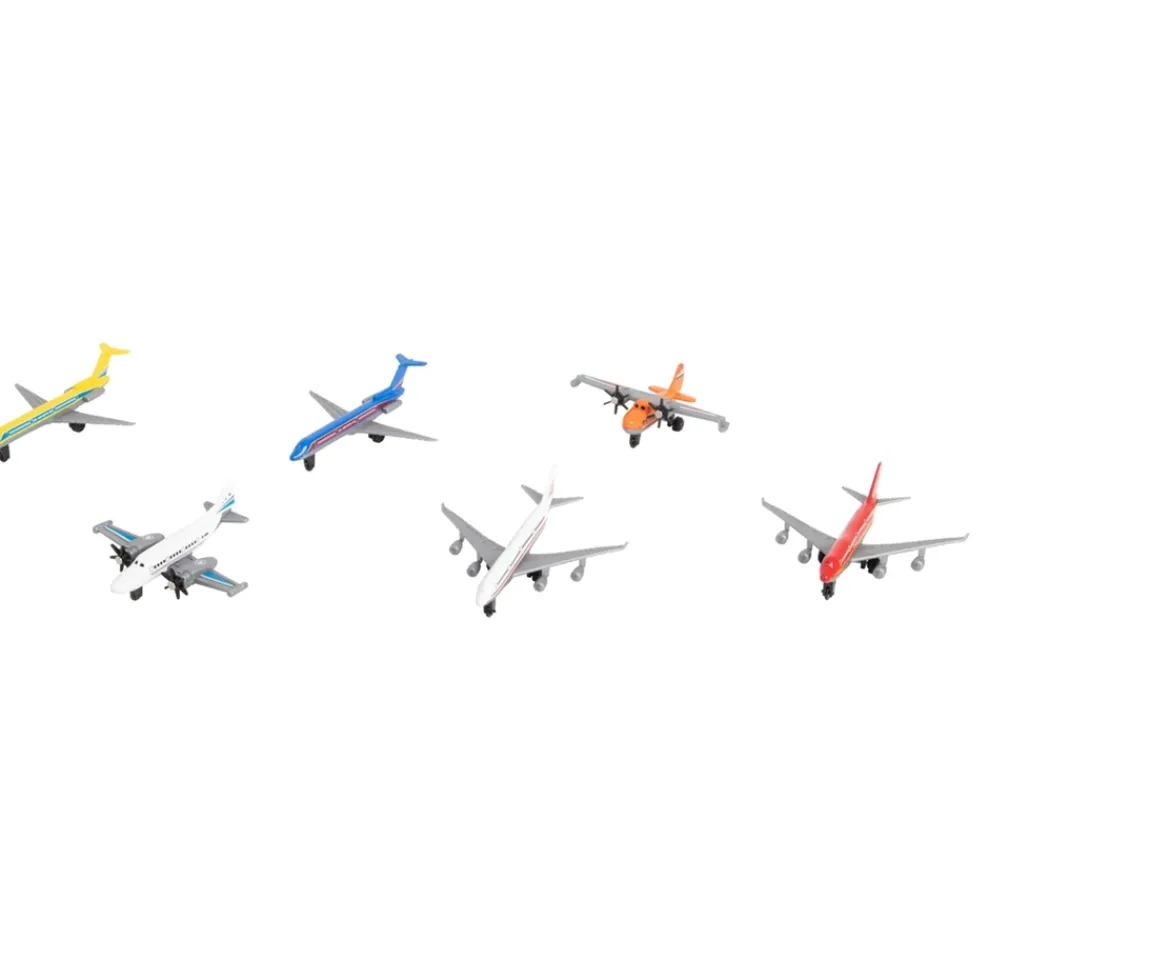 Ken Black Super Wheelz Diecast Airplane 6 Pack| Building & Vehicle Toys