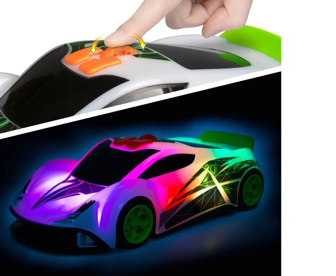 Ken Black Super Wheelz Neon Zoom Racer Car with Lights and Sounds| Building & Vehicle Toys