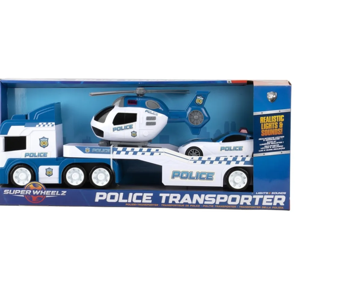 Ken Black Super Wheelz Police Transporter Set| Building & Vehicle Toys