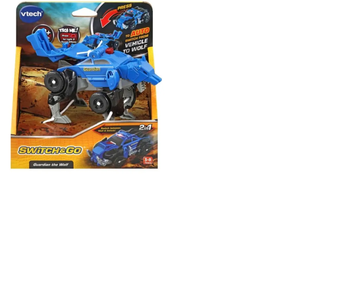 Ken Black Switch & Go Guardian the Wolf| Vtech|Action Figures & Playsets