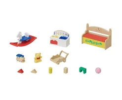 Ken Black Sylvanian Families Baby's Toy Box -Snow Rabbit & Panda Babies-| Dolls & Dollhouses