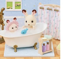 Ken Black Sylvanian Families Bath & Shower Set| Dolls & Dollhouses