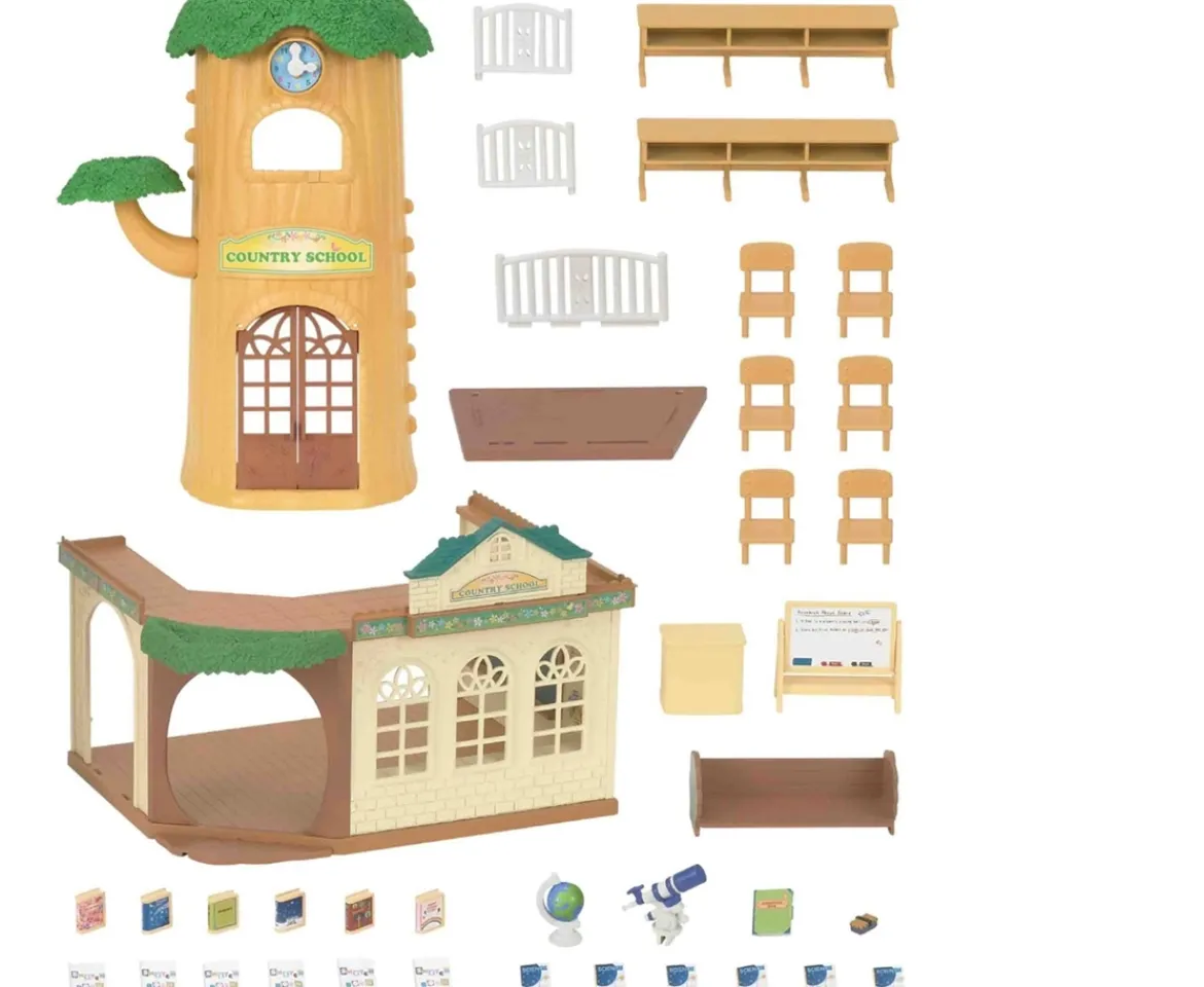 Ken Black Sylvanian Families Country Tree School Gift Set| Dolls & Dollhouses