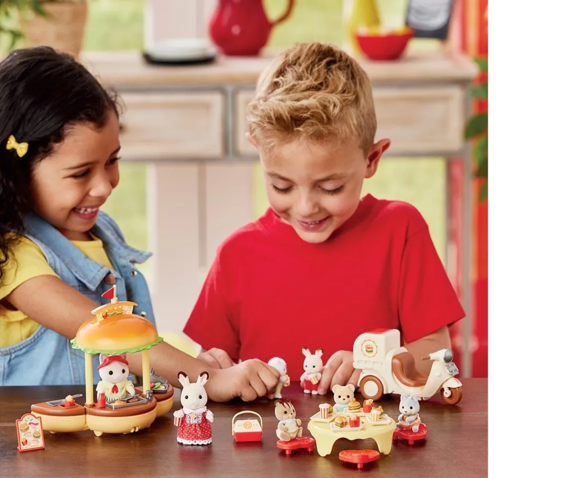 Ken Black Sylvanian Families Hamburger Stand| Dolls & Dollhouses