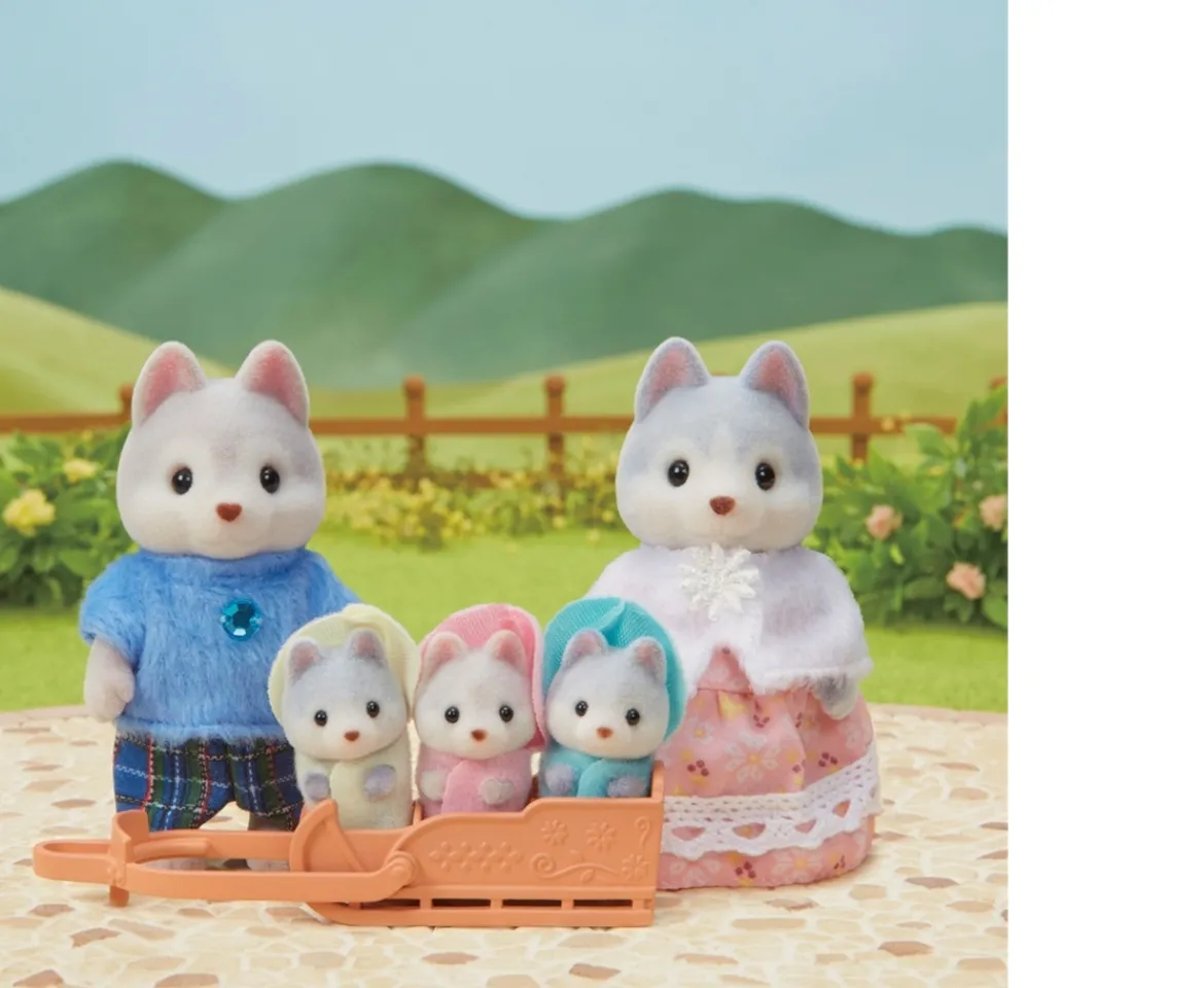 Ken Black Sylvanian Families Husky Family| Dolls & Dollhouses