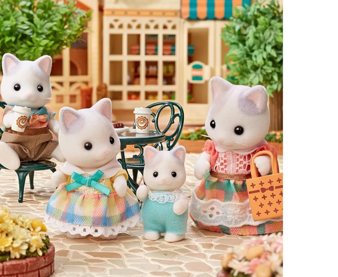 Ken Black Sylvanian Families Latte Cat Family| Dolls & Dollhouses