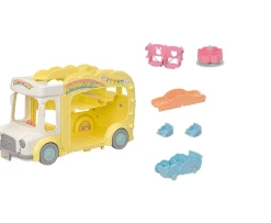 Ken Black Sylvanian Families Rainbow Fun Nursery Bus Playset| Dolls & Dollhouses