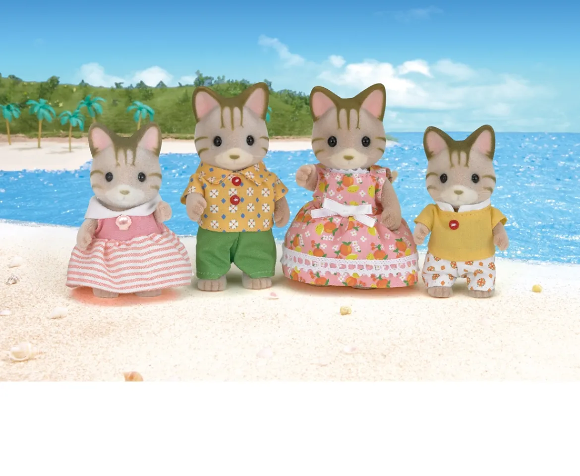 Ken Black Sylvanian Families Striped Cat Family| Dolls & Dollhouses
