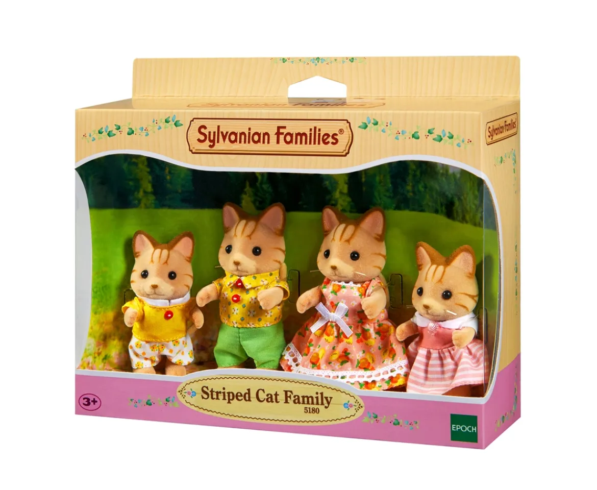 Ken Black Sylvanian Families Striped Cat Family| Dolls & Dollhouses