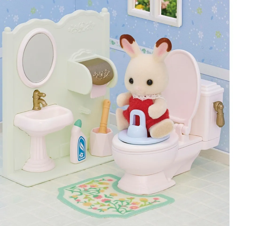 Ken Black Sylvanian Families Toilet Set| Dolls & Dollhouses
