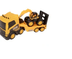 Ken Black Teamsterz JCB Mega Transporter With Excavator| Action Figures & Playsets