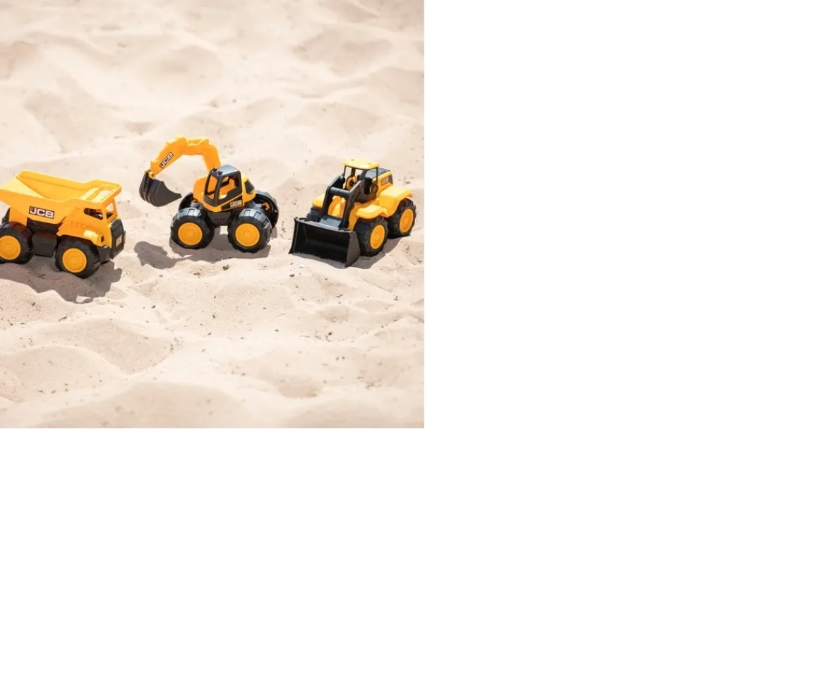 Ken Black Teamsterz JCB Tough Trucks 3 Pack| Building & Vehicle Toys