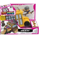 Ken Black Tech Deck Sk8 Crew 2-in-1 Transforming Ultra Sk8 Bus Set| Building & Vehicle Toys