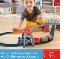 Ken Black Thomas & Friends 3-in-1 Motorised Package Pickup Track Set| Preschool & Electronic Learning