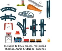 Ken Black Thomas & Friends 3-in-1 Motorised Package Pickup Track Set| Preschool & Electronic Learning