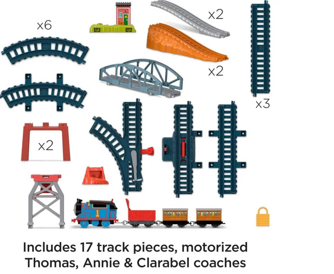 Ken Black Thomas & Friends 3-in-1 Motorised Package Pickup Track Set| Preschool & Electronic Learning