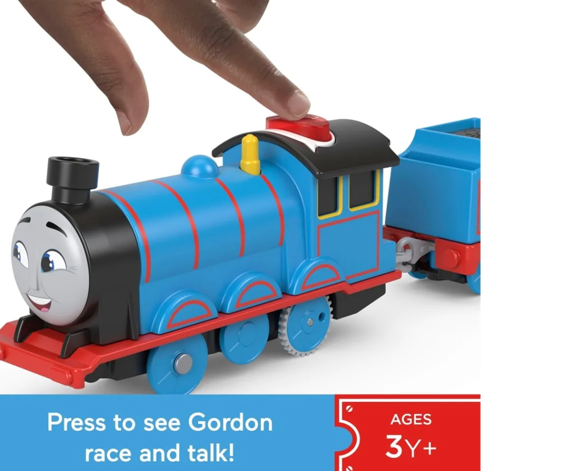 Ken Black Thomas & Friends Talking Gordon Motorised Train Engine| Preschool & Electronic Learning