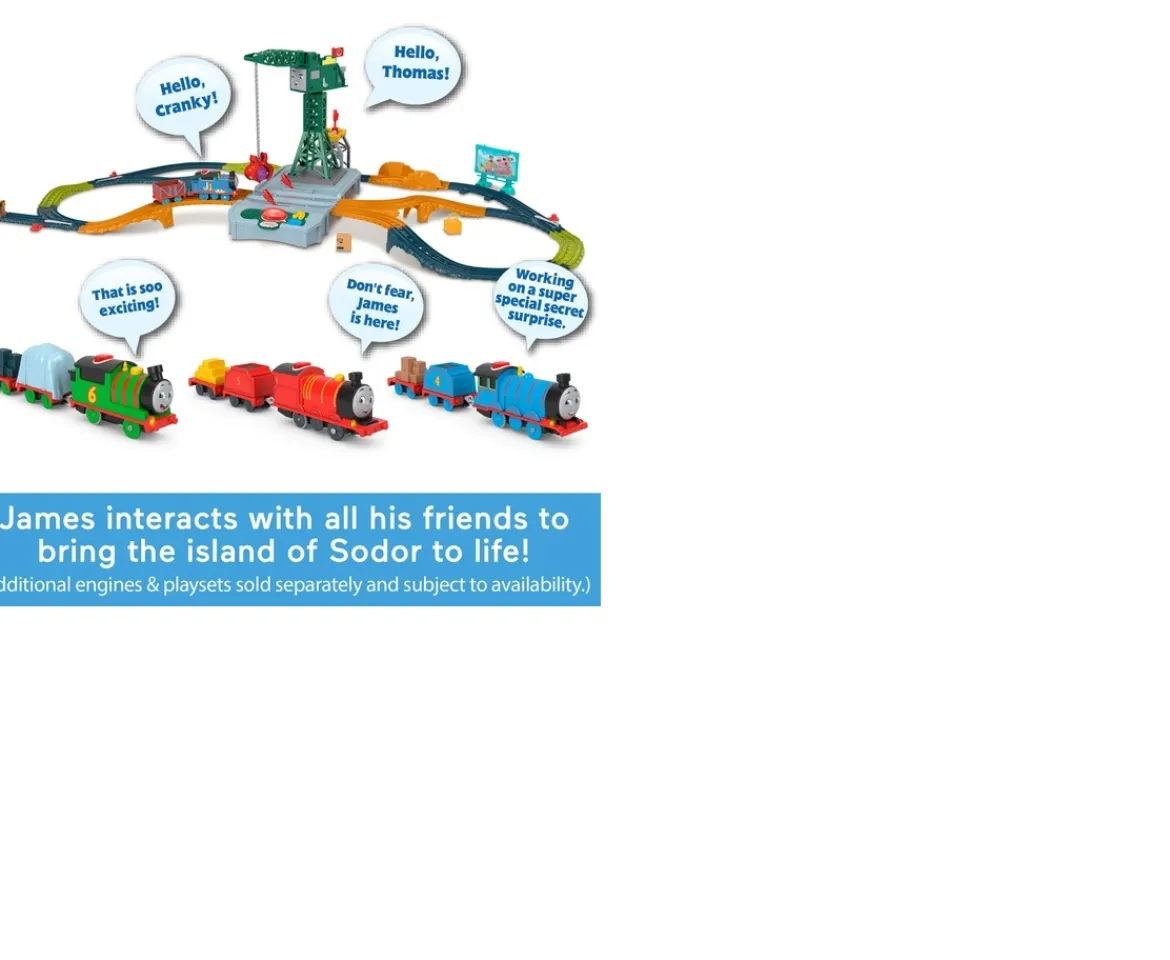 Ken Black Thomas & Friends Talking James Motorised Train Engine| Preschool & Electronic Learning