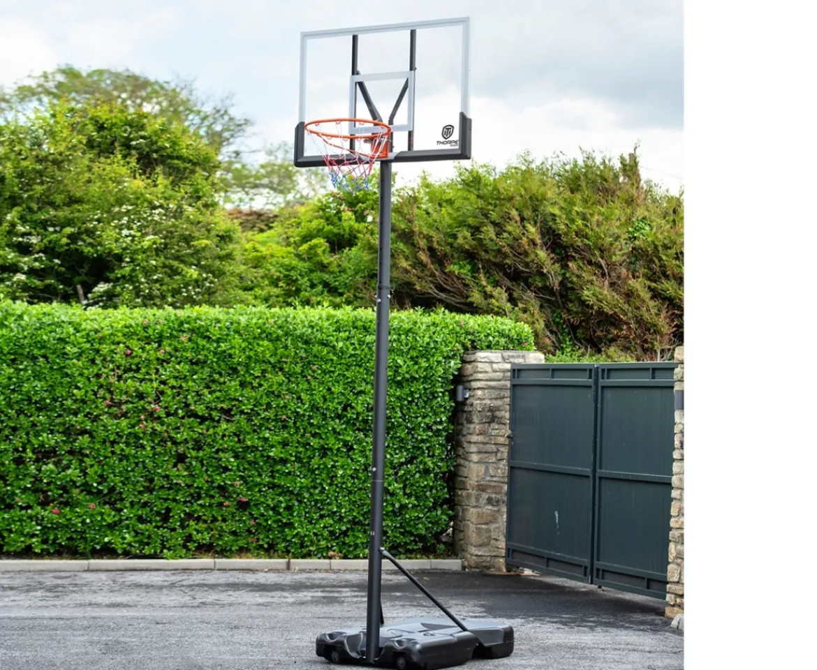 Ken Black Thorpe Sports 235cm to 305cm Portable Basketball Stand with 48" Backboard| Sports|Goals & Hoops