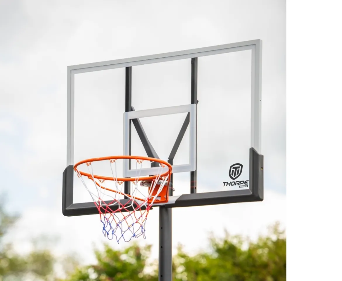 Ken Black Thorpe Sports 235cm to 305cm Portable Basketball Stand with 48" Backboard| Sports|Goals & Hoops