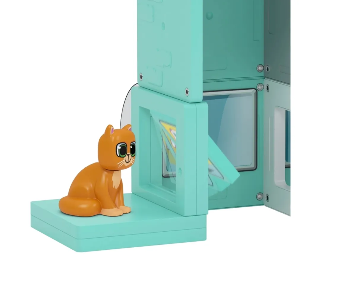 Ken Black Tile Town Pet Clinic and Rescue Magnetic Tiles Set| Preschool & Electronic Learning