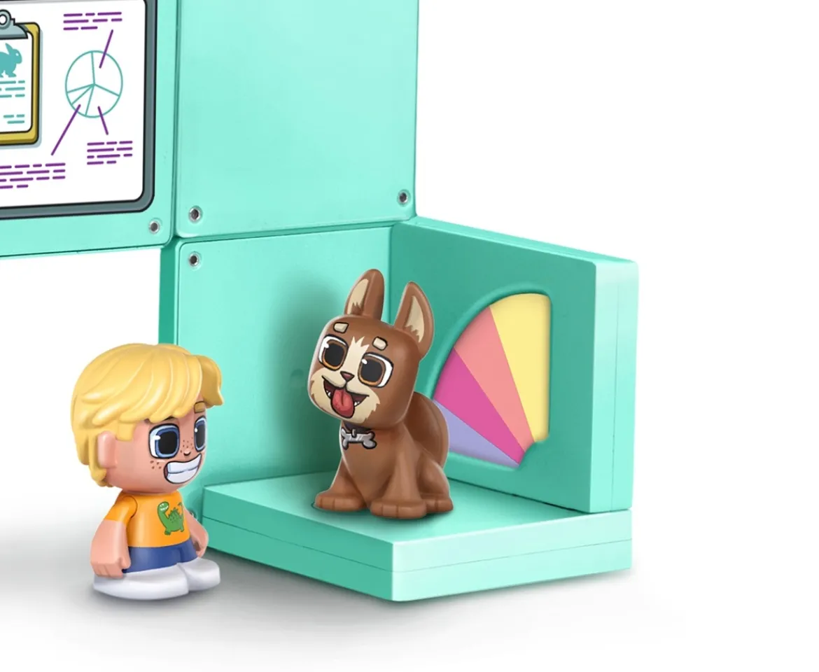 Ken Black Tile Town Pet Clinic and Rescue Magnetic Tiles Set| Preschool & Electronic Learning