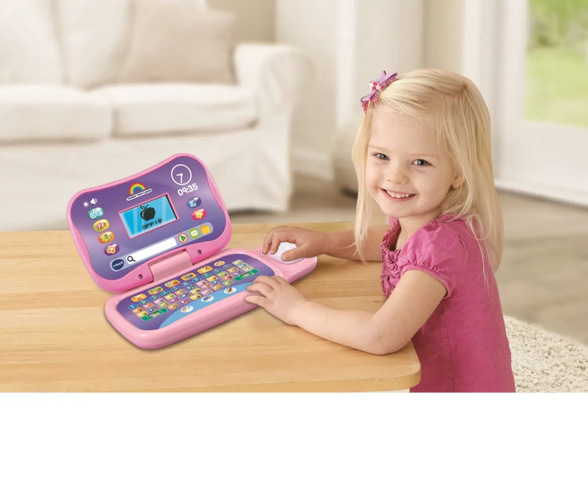 Ken Black Toddler Tech Laptop pink| Vtech|Preschool & Electronic Learning